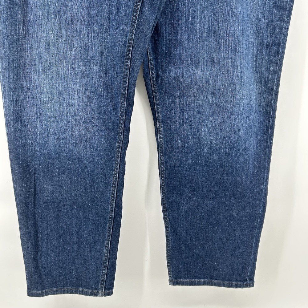 Duluth Trading Jeans Womens 16 High Rise Crop 26 Inseam Dark Wash NWT $65 - Picture 3 of 11